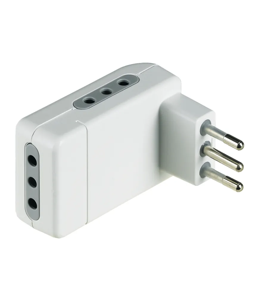 Discount Kit adattatore corner 3 pr 10a sp 10a bianco - . Multiprese Ed Adattatori