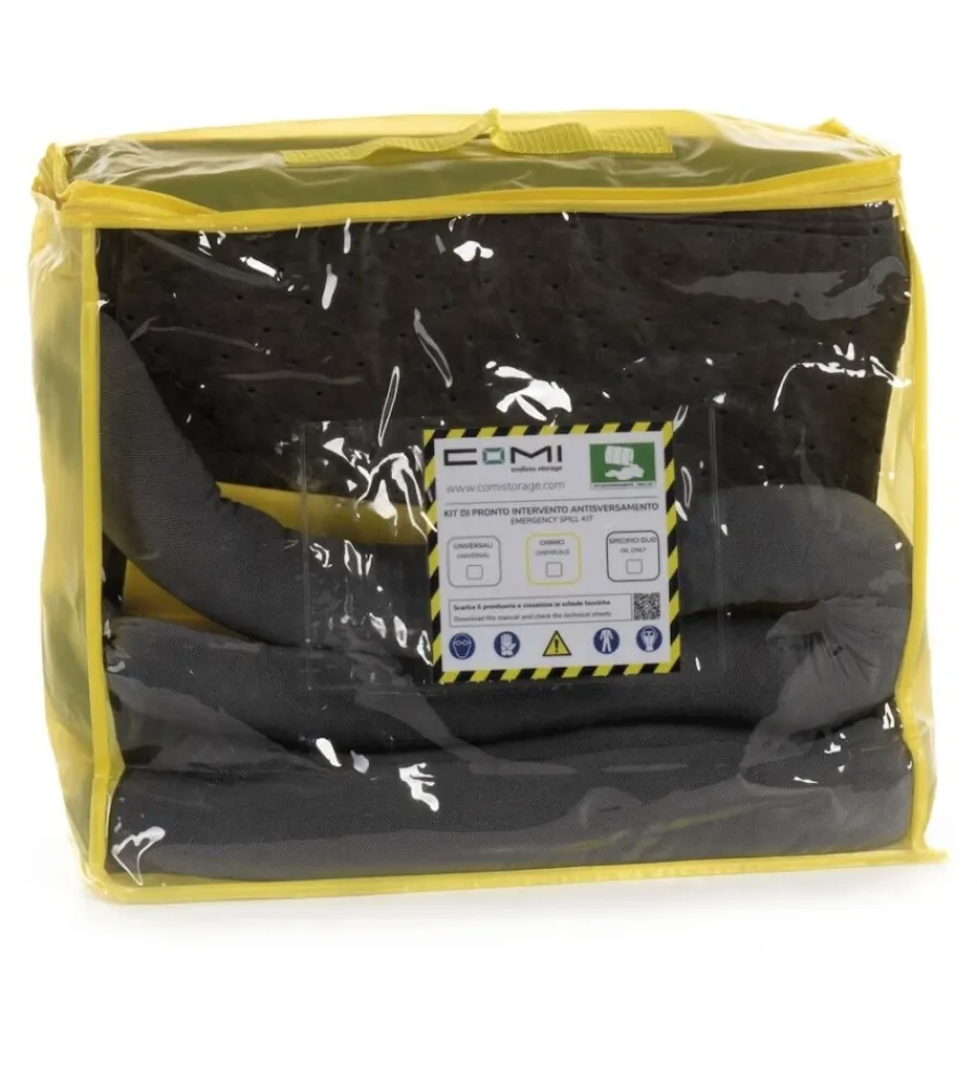 Officina E Garage- Kit antiversamento fami per olio, vernici e acqua
