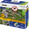 New Kit antizanzare giardino "pro" per geyser nebulizzatore 100 m di tubo, 40 ugelli, 40 raccordi a t, 5 raccordi dritti, 5 raccordi a l, 5 tappi di chiusura e 20 fermatubo Attrezzatura Giardinaggio