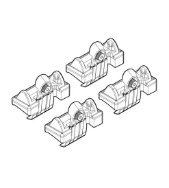 Portaggio-Nordrive Kit attacchi per barre auto portatutto seat altea 4d 04/04>, toledo 01/05>08  n21045