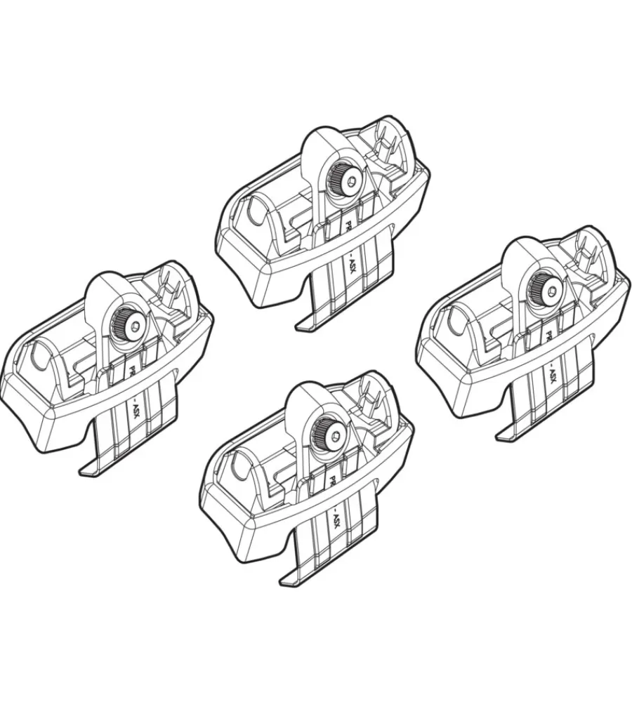 Portaggio-Nordrive Kit attacchi per barre auto portatutto toyota verso 09> n21201
