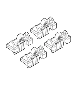 Kit attacchi per barre auto portatutto toyota corolla verso 5d 4/04>05/09  n21033 Portaggio