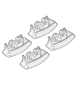 Portaggio-Nordrive Kit attacchi per barre auto portatutto hyundai i20 3/5p 14>  n21174