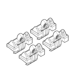 Discount Kit attacchi per barre auto portatutto peugeot 1007 (no railing) 05/05>05/10  n21052 Portaggio
