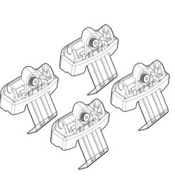 Nordrive Portaggio|Kit attacchi per barre auto portatutto vw golf 5p vii  11/12  n21129