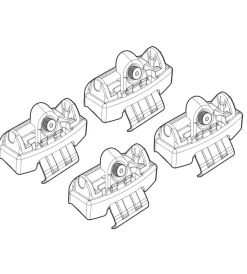 Portaggio-Nordrive Kit attacchi per barre auto portatutto citroen c1 5p, peugeot 108 5p, toyota  n21169