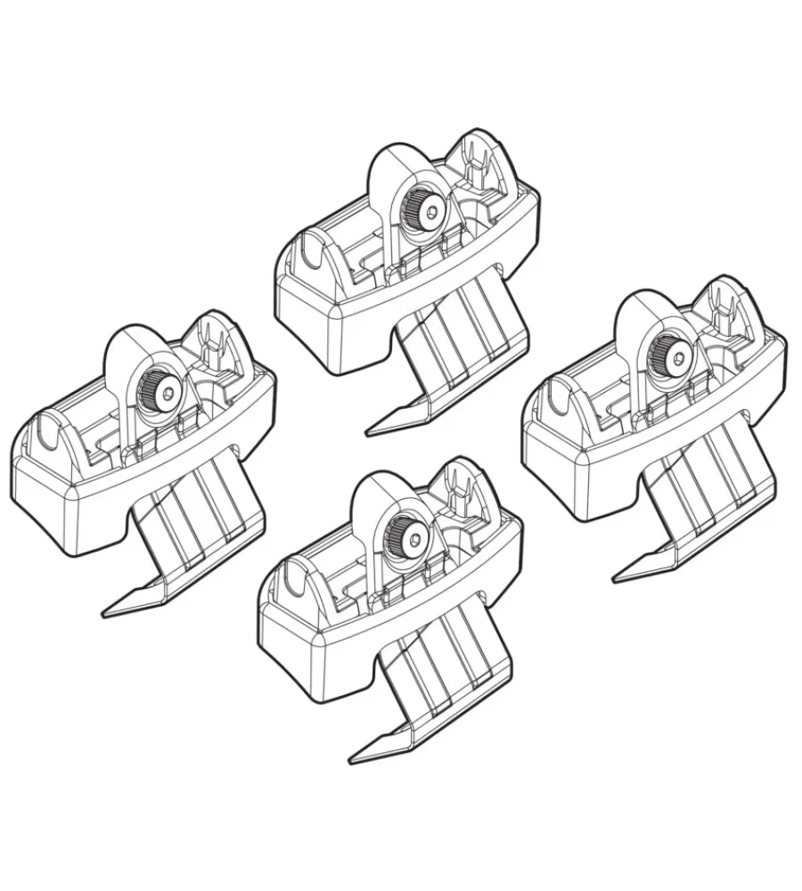 Portaggio-Nordrive Kit attacchi per barre auto portatutto peugeot 3008 16> n21204