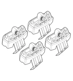 Portaggio-Nordrive Kit attacchi per barre auto portatutto skoda rapid spaceback 13>, superb 15>  n21182
