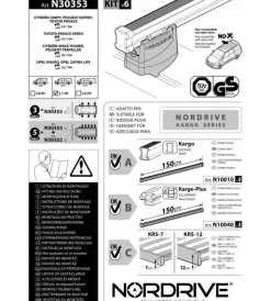 Outlet Kit attacchi per barre auto portatutto citroen jumpy 16 3 barre  n30353 Portaggio