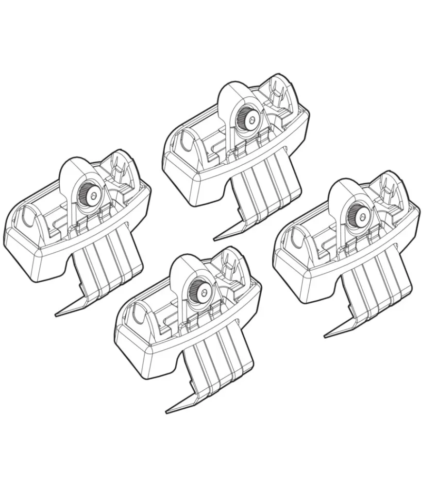 Portaggio-Nordrive Kit attacchi per barre auto portatutto kia venga 02/10> n21166