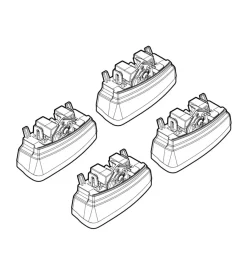 Nordrive Portaggio|Kit attacchi per barre auto portatutto peugeot 308 09/07->  n21108