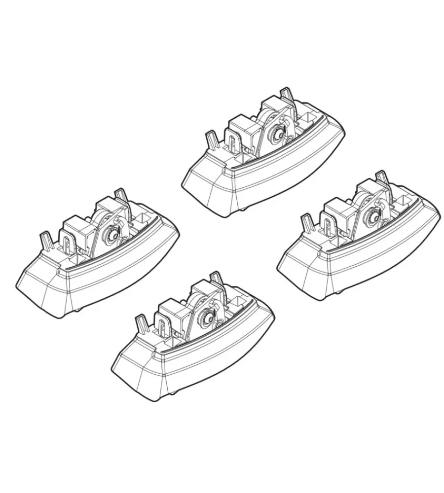 Portaggio-Nordrive Kit attacchi per barre auto portatutto opel adam 13> n21154
