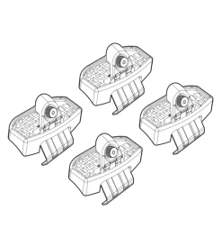 Outlet Kit attacchi per barre auto portatutto nissan micra 17>  n21209 Portaggio