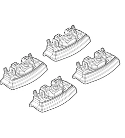 Outlet Kit attacchi per barre auto portatutto kia soul 01/14> (no railing)  n21164 Portaggio