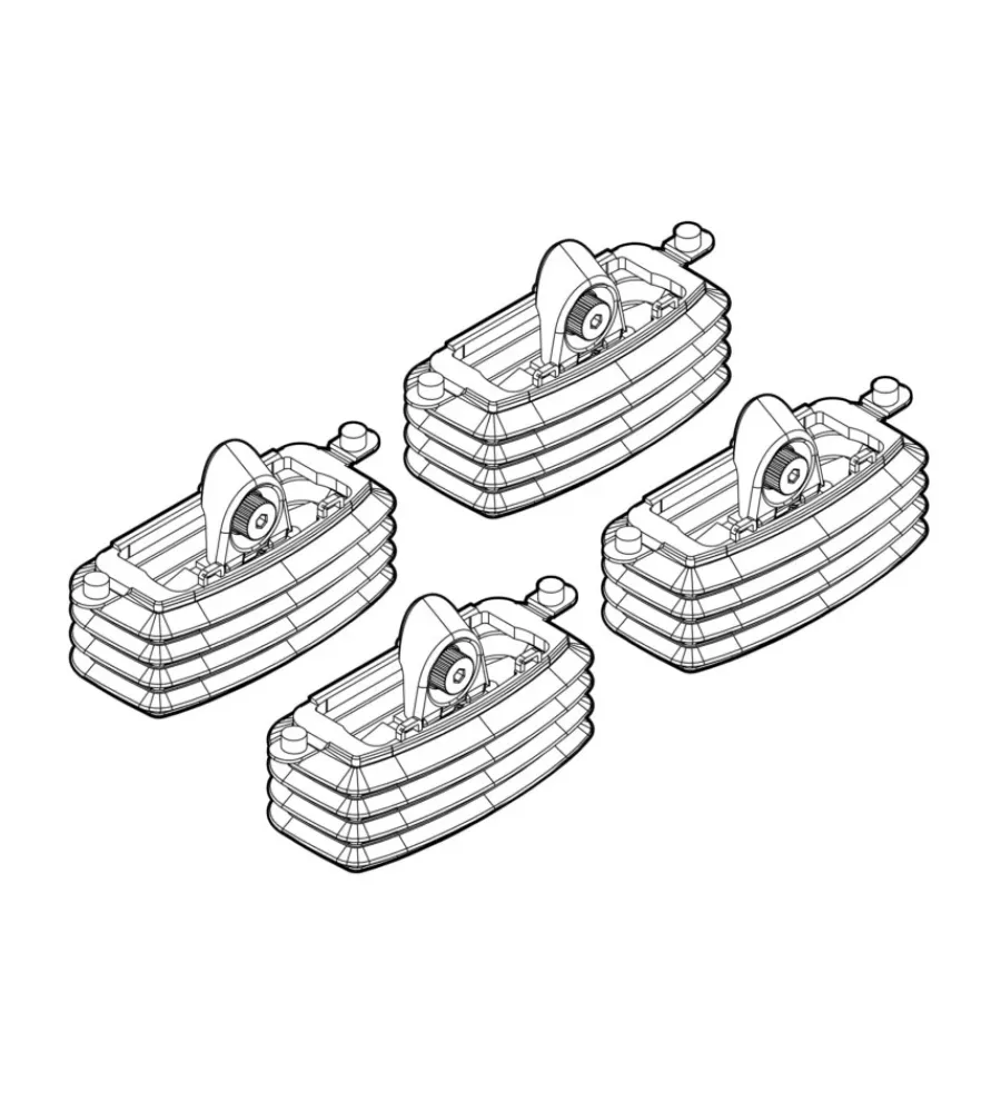 Portaggio-Nordrive Kit attacchi per barre auto portatutto fiat croma (no railing) 05/05> n21053