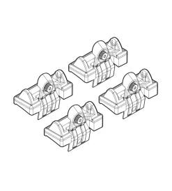 Nordrive Portaggio|Kit attacchi per barre auto portatutto bmw x5(no railin 5/00><noscript><img width=