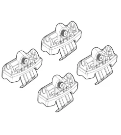 Portaggio-Nordrive Kit attacchi per barre auto portatutto ford ka+ 16>  n21210