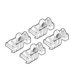 Outlet Kit attacchi per barre auto portatutto audi a3 sportbac 5d 09/04>  n21039 Portaggio