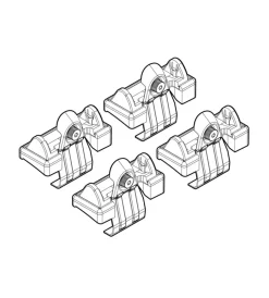Portaggio-Nordrive Kit attacchi per barre auto portatutto audi a6 9/04>4/11  n21035