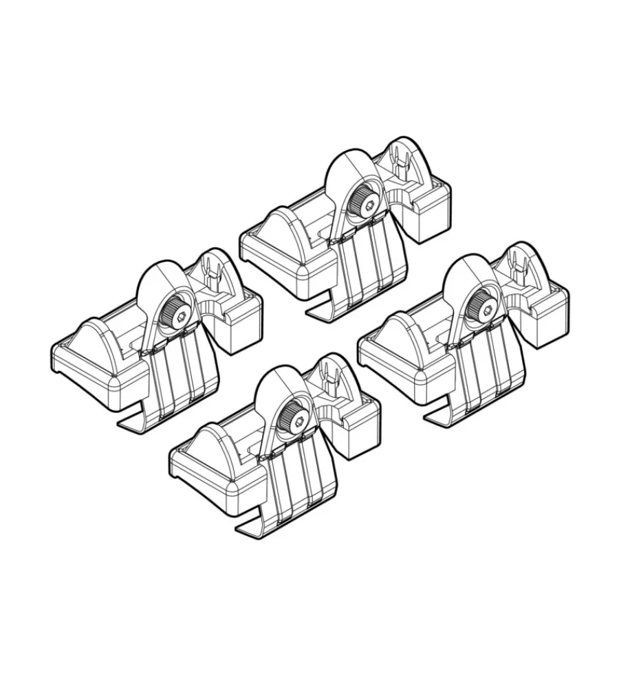 Portaggio-Nordrive Kit attacchi per barre auto portatutto toyota yaris 5d 01/06 n21060