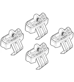 Nordrive Portaggio|Kit attacchi per barre auto portatutto vw t-roc 17>  n21215