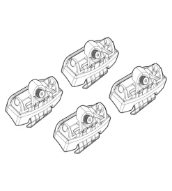 Hot Kit attacchi per barre auto portatutto kia rio 5p 17>  n21212 Portaggio