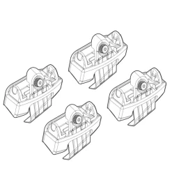 Hot Kit attacchi per barre auto portatutto kia picanto 5p 05/11>  n21167 Portaggio