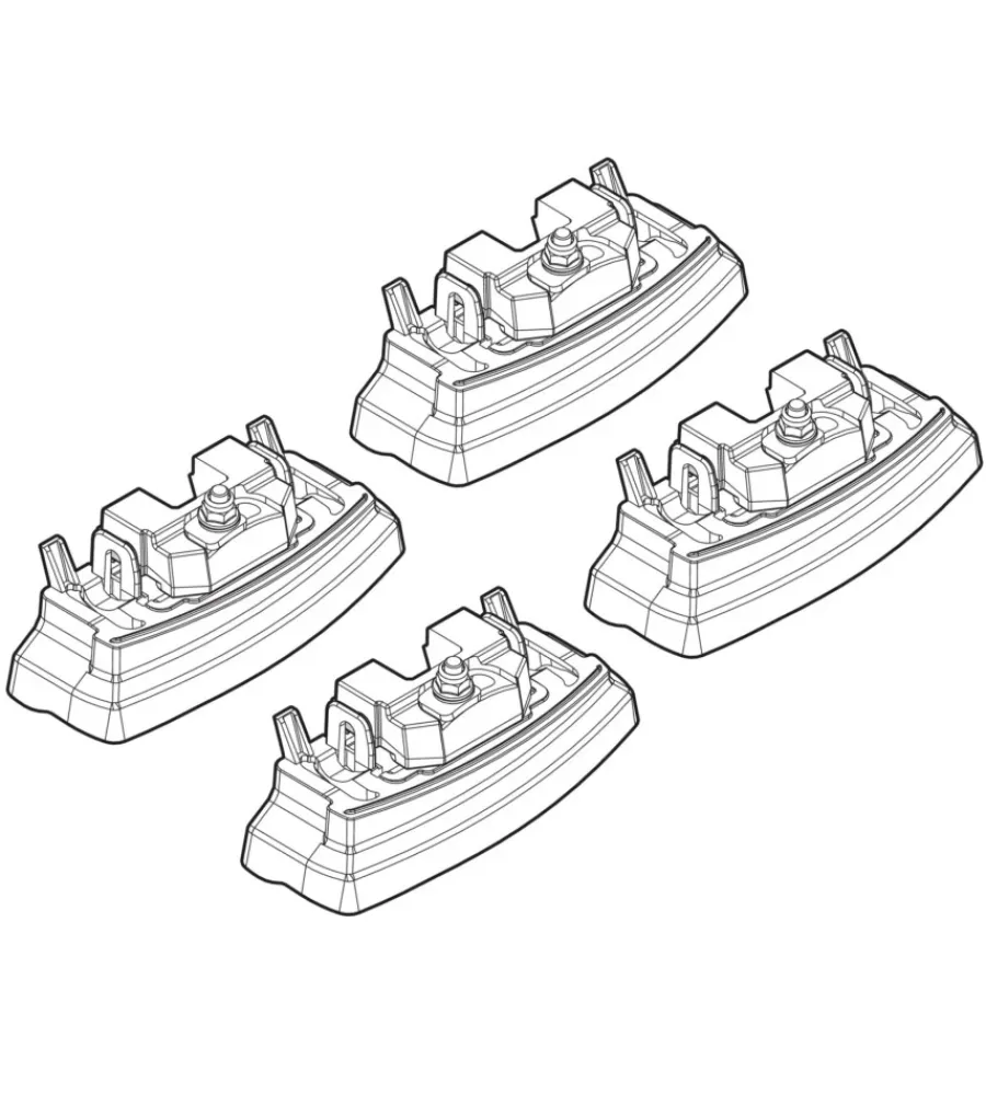 Portaggio-Nordrive Kit attacchi per barre auto portatutto mercedes classe b 10/11 n21145