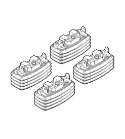 Discount Kit attacchi per barre auto portatutto mazda3 4/5p 1/04>3/09,6 4d 9/02>3/08  n21027 Portaggio