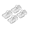 Nordrive Portaggio|Kit attacchi per barre auto portatutto vw golf v.    0308, vi 0812  n21022