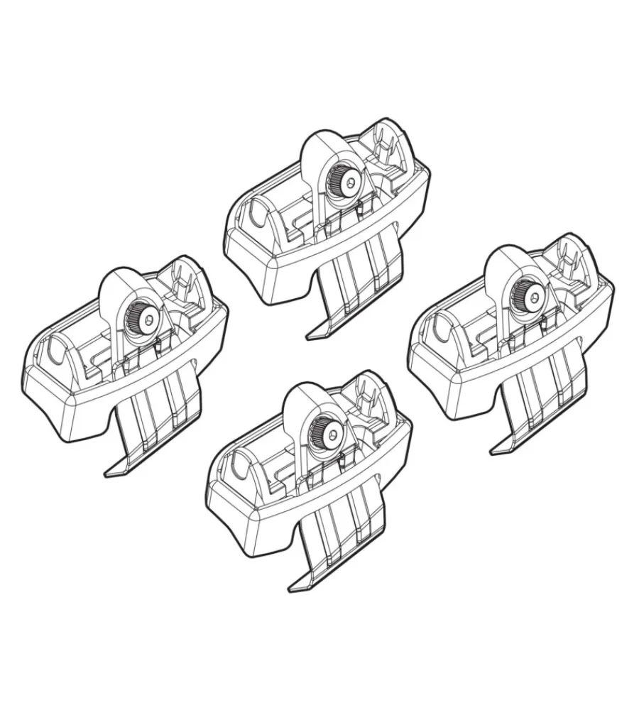 Portaggio-Nordrive Kit attacchi per barre auto portatutto mazda cx-5 17> n21207