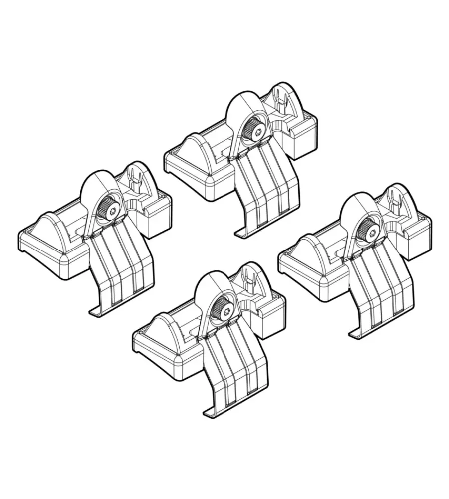 Portaggio-Nordrive Kit attacchi per barre auto portatutto honda hr-v 3/5d 01/99>12/05 n21014