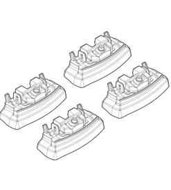 Portaggio-Nordrive Kit attacchi per barre auto portatutto citroen c4    aircross (no railing  n21155