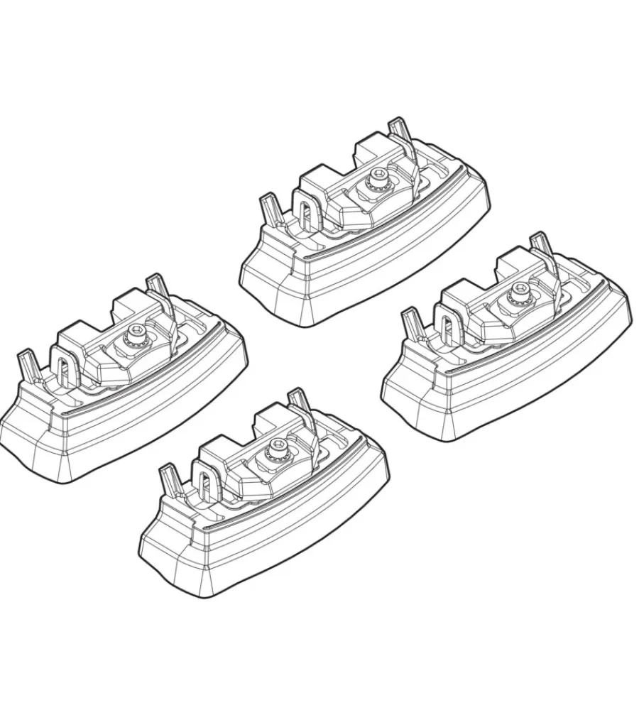 Portaggio-Nordrive Kit attacchi per barre auto portatutto citroen c4 aircross (no railing n21155