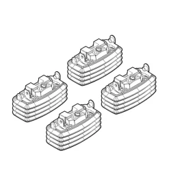 Outlet Kit attacchi per barre auto portatutto bmw s1 9/04(e87 s3 berlina 1/982/05,s  n21059 Portaggio