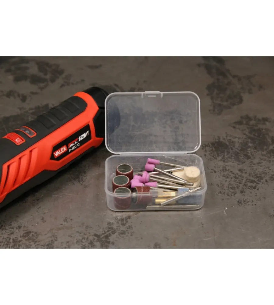 Valex Trapani E Avvitatori|Kit avvitatore e multiutensile a batteria , 12 v batteria 2 ah e caricabatterie inclusi
