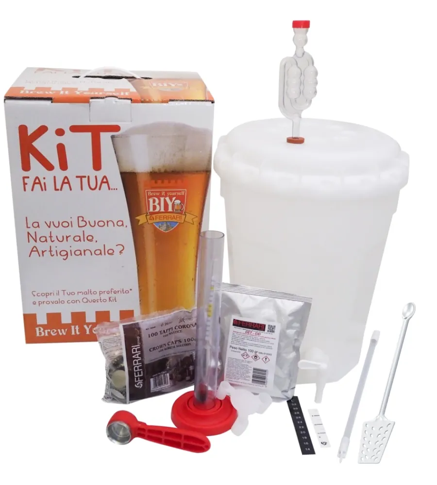 Sale Kit birra artigianale mini biy base con fermentatore da 13,5 litri - ferrari group Preparazione Birra