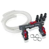 Piscine-Gre Kit bypass 3 valvole di apertura/chiusura + 2 tubi flex + 6 adattatori + 4 fascette per piscina