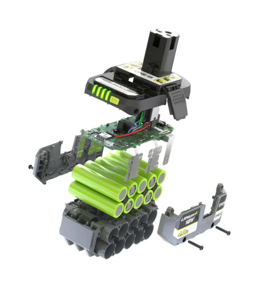 Batterie E Caricatori Per Elettroutensili-Ryobi Kit caricabatterie singolo e batteria di ricambio "rc18120-140x" 18v 4ah