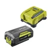 New Kit caricabatterie singolo rapido e batteria di ricambio "ry36bc60a-140" 36v 4ah Batterie E Caricatori Per Macchine Giardinaggio