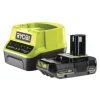 Batterie E Caricatori Per Elettroutensili-Ryobi Kit caricabatterie singolo e batteria di ricambio "rc18120-120c" 18v 2ah