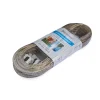 Sistemi Di Fissaggio|Kit cavo stendibiancheria ø 4 x 20 mt. trasparente + 2 morsetti