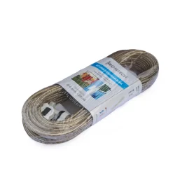 Sistemi Di Fissaggio|Kit cavo stendibiancheria ø 4 x 20 mt. trasparente + 2 morsetti