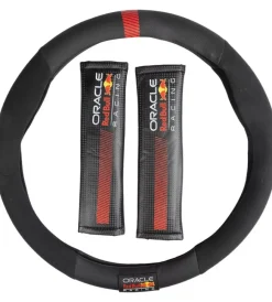 Auto Interno-Oracle RedBull Racing Kit coprivolante e passacintura redbull " powerbar"  nero e rosso
