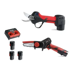 Online Kit forbice "ps 23-25faster" e potatore "cs 22-04" con 3 batterie 12,6v 2,5ah Potatori