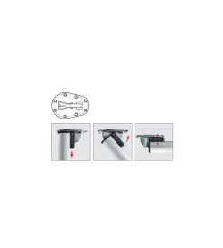 Discount Kit gambe pieghevoli "click" ø 50 - h.705 mm. alluminio millerighe Ferramenta Per Mobili E Infissi