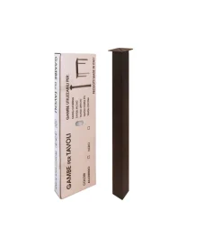 Ferramenta Per Mobili E Infissi|Kit gambe quadre serie "easy" 4 pz. 40x40 - h.710 mm. nero