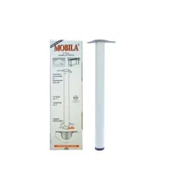 Ferramenta Per Mobili E Infissi- Kit gambe tavolo 4 pz. ø 60 - h.710 mm. bianco