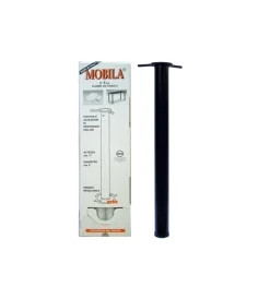 Ferramenta Per Mobili E Infissi|Kit gambe tavolo 4 pz. ø 60 - h.710 mm. nero
