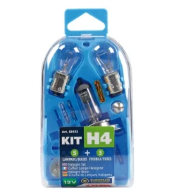 Clearance Kit de di ricambio 8 pz, alogena h4 - 12v  58152 Elettrico